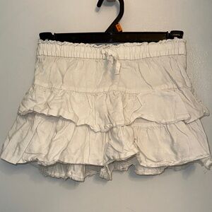 White Ruffled Girl’s Skort